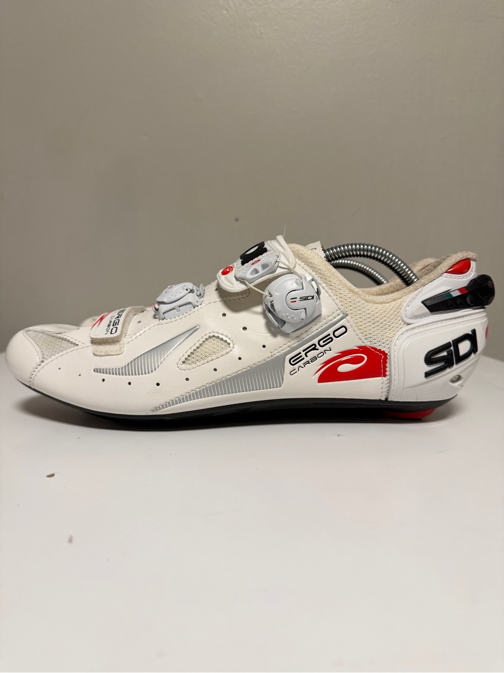 Sidi Ergo R Carbon Road bike cycling shoes white EU 47 US 13